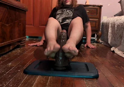I Give My BBC Dildo Another Footjob!