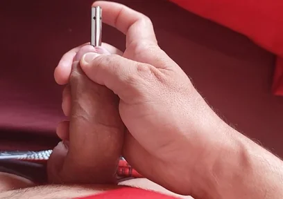 Sounding Strong the Foreskin Between the Trembling Glans.