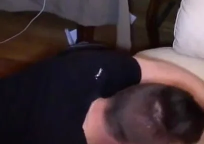 Threesome sex party with 3 twinks in the sofa