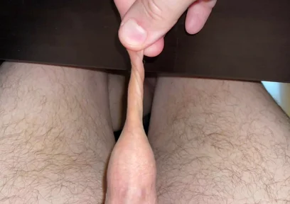 Playing with My Small Tiny Dick and Its Long Foreskin