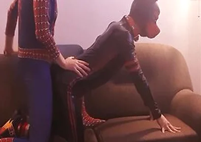 Puppy Gets Fucked By Horny Cosplay Spiderman