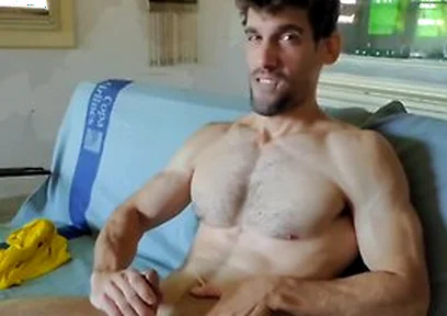 Muscle Daddy In I Like To Look At My Boner In Gray Briefs