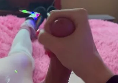 Silly Femboy Plays With Himself And Makes A Milky Mess Heheo(^^)o