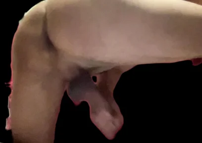 Masturbating with His Back Turned.