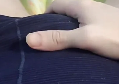 Teasing My Throbbing Bulge - Jerking off Through the Thin Fabric