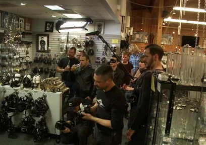 Jessie Colter Gets Gang Banged at Mr S Leather Store