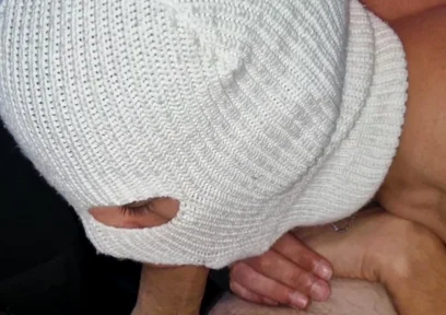 18-year-old Fucker Stuck a Thick Cock in His Ass, Tearing His Tights in the Car on the Highway