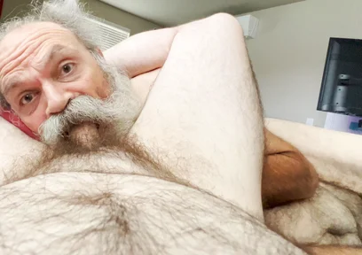 Old Hairy Daddy Bear Sucks Boy