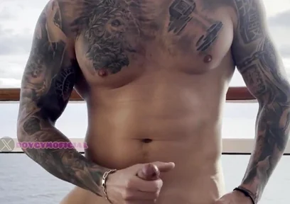 My Big Cock Cums in a Boat