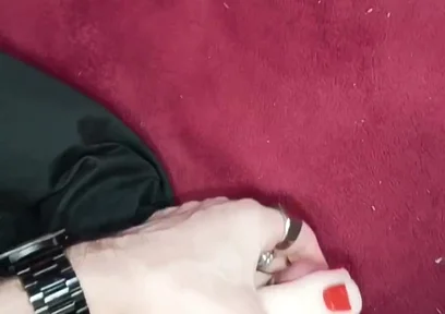 Red Nails Foot Fetish