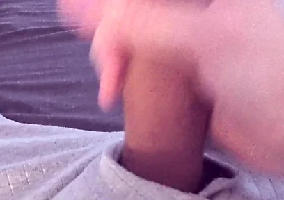 Watching Porn Leads to Noisy Cumshot After Quick Horny Wank