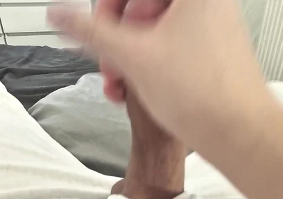 Chilled-out Wank in White Thermals While Watching Porn