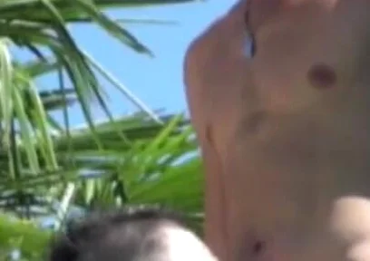 Jimy fucked by Sunny in exhib garden