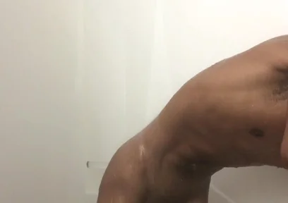 Cumshot in the Shower