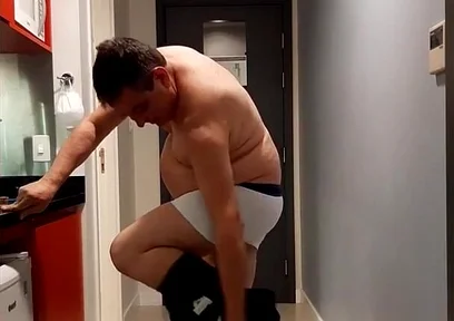 Hot Daddy Getting Naked